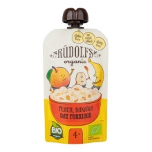 Kapsička - ovesná kaše,broskev,banán 110g Bio RUDOLFS