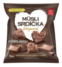 Müsli srdíčka - čokoláda 50g SEMIX