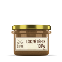 Máslo lískoořechové 100%,bez lepku 190g ŠUFAN