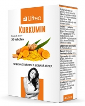 Tabletky - kurkumín,trávení,játra 30ks LIFTEA