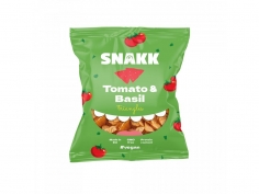 Trohránky cizrnové - rajče,bazalka 25g SNACKK