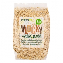 Vločky - ovesné,jemné Bio 500g COUNTRY LIFE