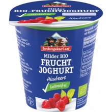 Jogurt - malina,bez laktózy Bio 150g,chlazené