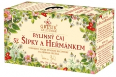 Čaj bylinný - šípky,heřmánek 20n.s. GREŠÍK