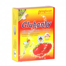 Dětské pastilky - glukanky jahoda 30ks TOPVET