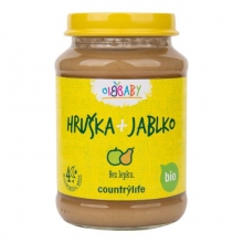 Příkrm - hruška,jablko Bio 190g COUNTRY LIFE 