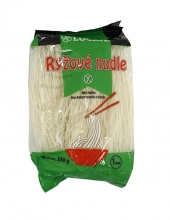 Těstoviny rýžové - nudle vlasové,bez lepku 240g LUCKA
