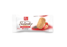 Sušenky celozrnné - jahodové s chia 34g REJ