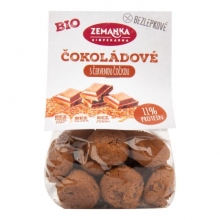 Sušenky - hrudky čočkové,čokoláda,kokos,bez lepku Bio 100g ZEMANKA