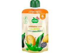 Kapsička - brambor,hrášek,cuketa Bio 90g OVKO,chlazené