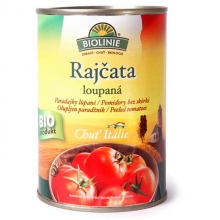 Rajčata loupaná,sterilovaná Bio 400g BIOLINIE