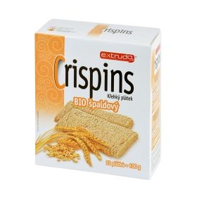 Chlebíček vícezrnný špaldový Crispins 100 g BIO EXTRUDO