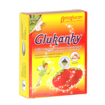 Glukanky - dětské pastilky s příchutí jahody
